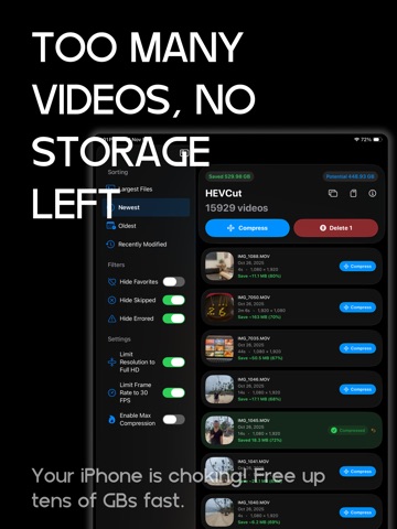 Video Compressor - HEVCut