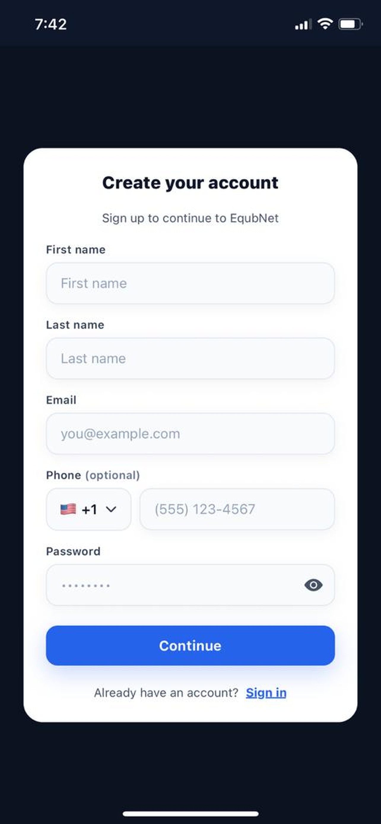 EqubNet screenshot 2