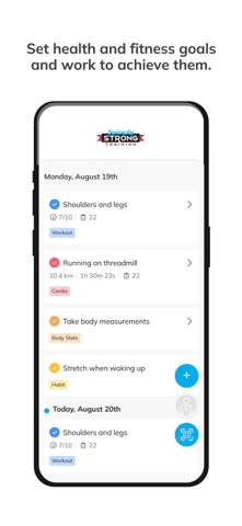 Seriously Strong Training App screenshot