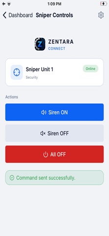 Zentara Connect screenshot