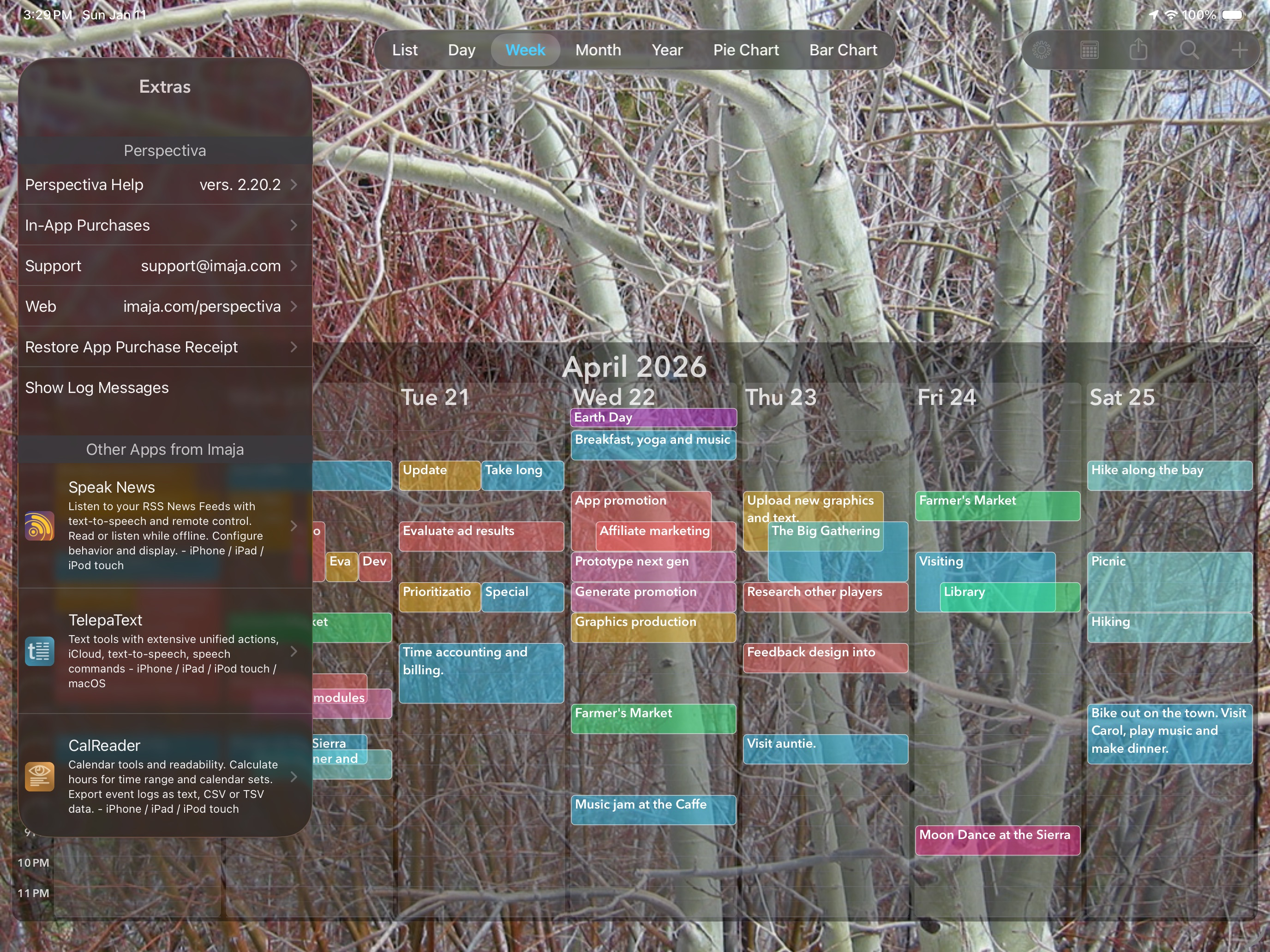 Perspectiva: Calendars, Charts screenshot 20