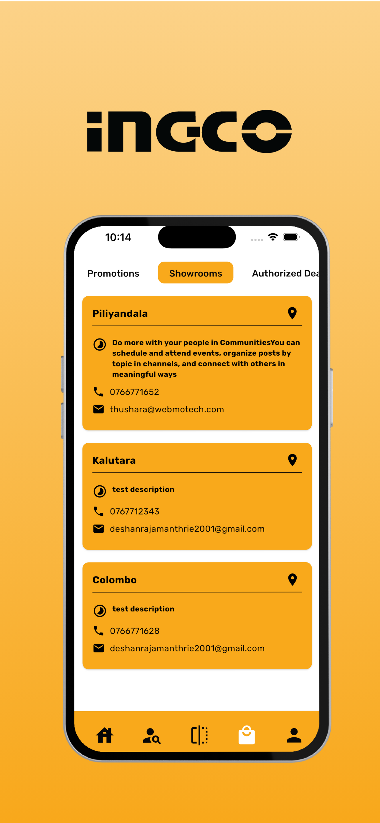 Ingco Customer App