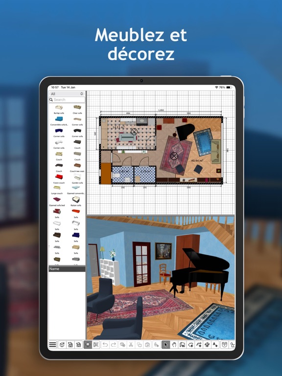 Screenshot #6 pour Sweet Home 3D: Deco Maison
