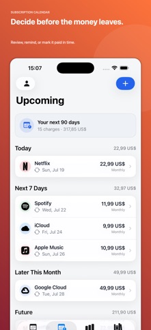 Subscription Calendar & Bills Screenshot 3 of 5