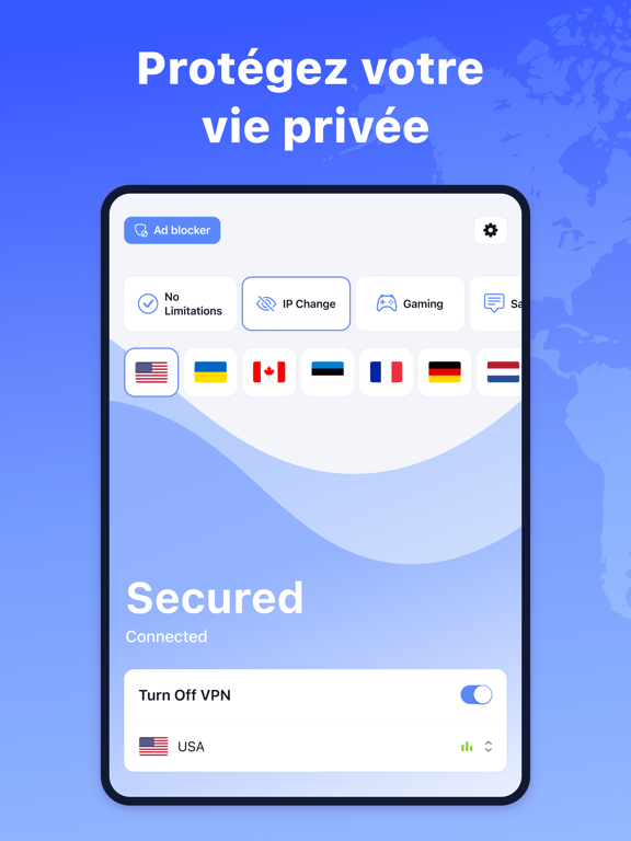 Screenshot #4 pour VPN Wave: Proxy Rapide