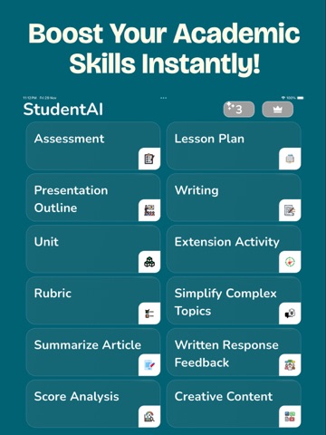 Goth AI: Study AI Helper GPT4o iPad screenshot