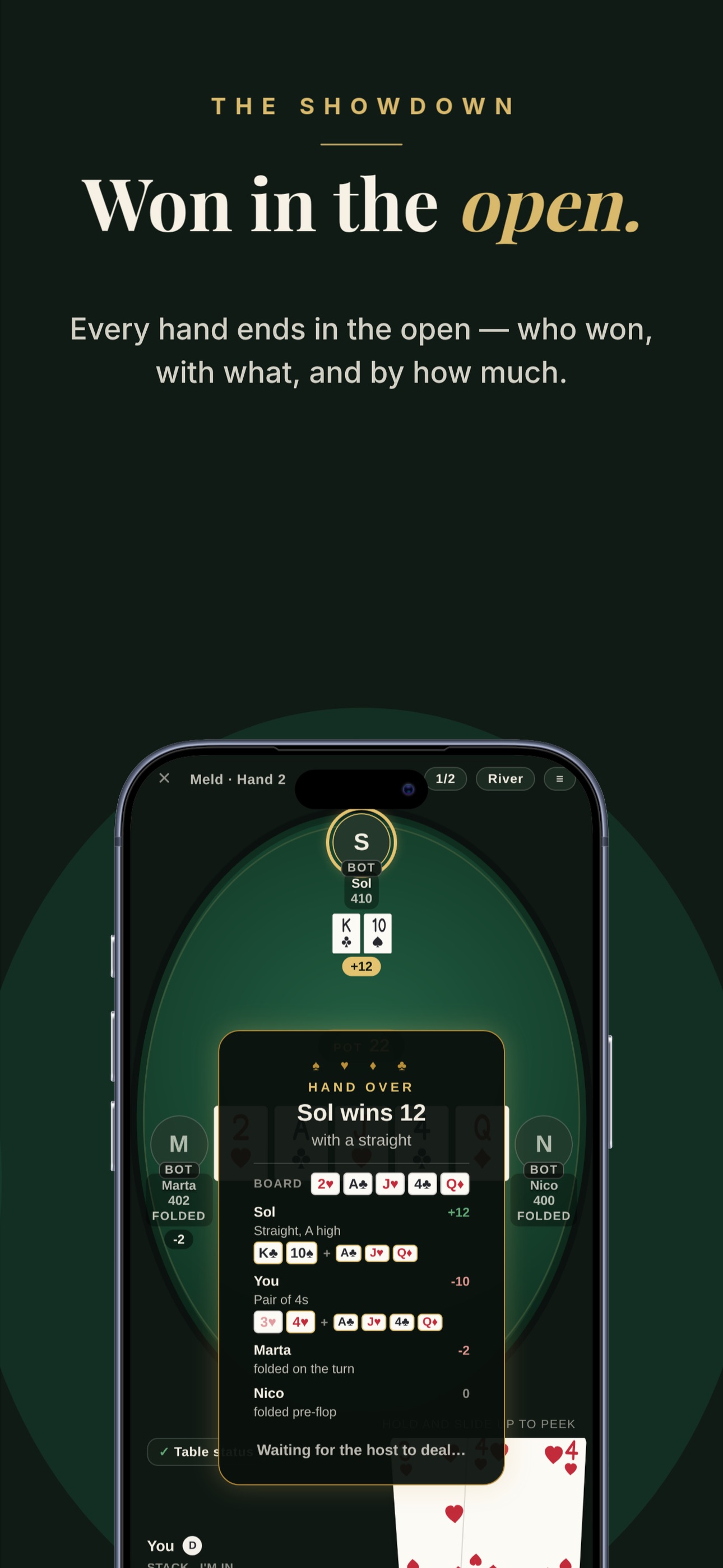 Screenshot 2 of Meld: Poker with Friends