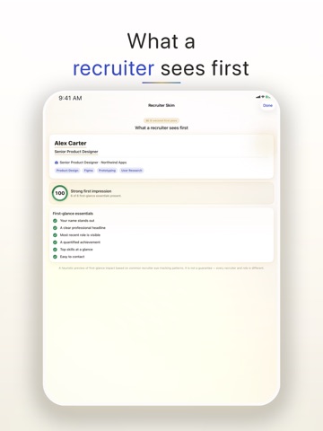 CV Desk: ATS Resume Builder iPad screenshot