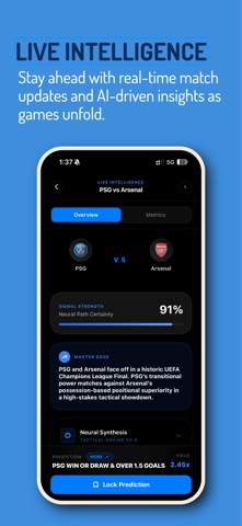 GG AI Football Predictions iPhone screenshot