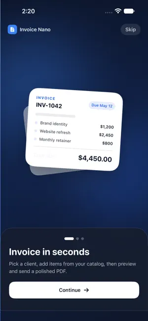 Invoice maker : InvoiceNano screenshot 3