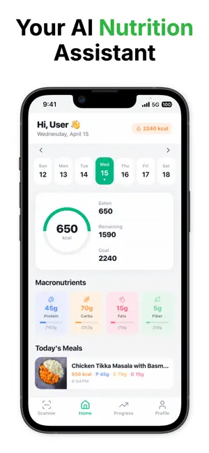 CalScanner: AI Food Scanner iPhone screenshot 2