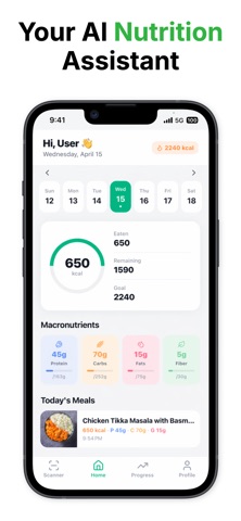 CalScanner: AI Food Scanner iPhone screenshot 2