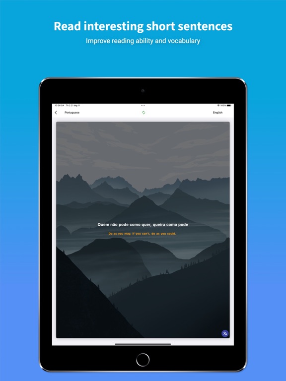 Portuguese Translator & Learn iPad screenshot 7 - Productivity app