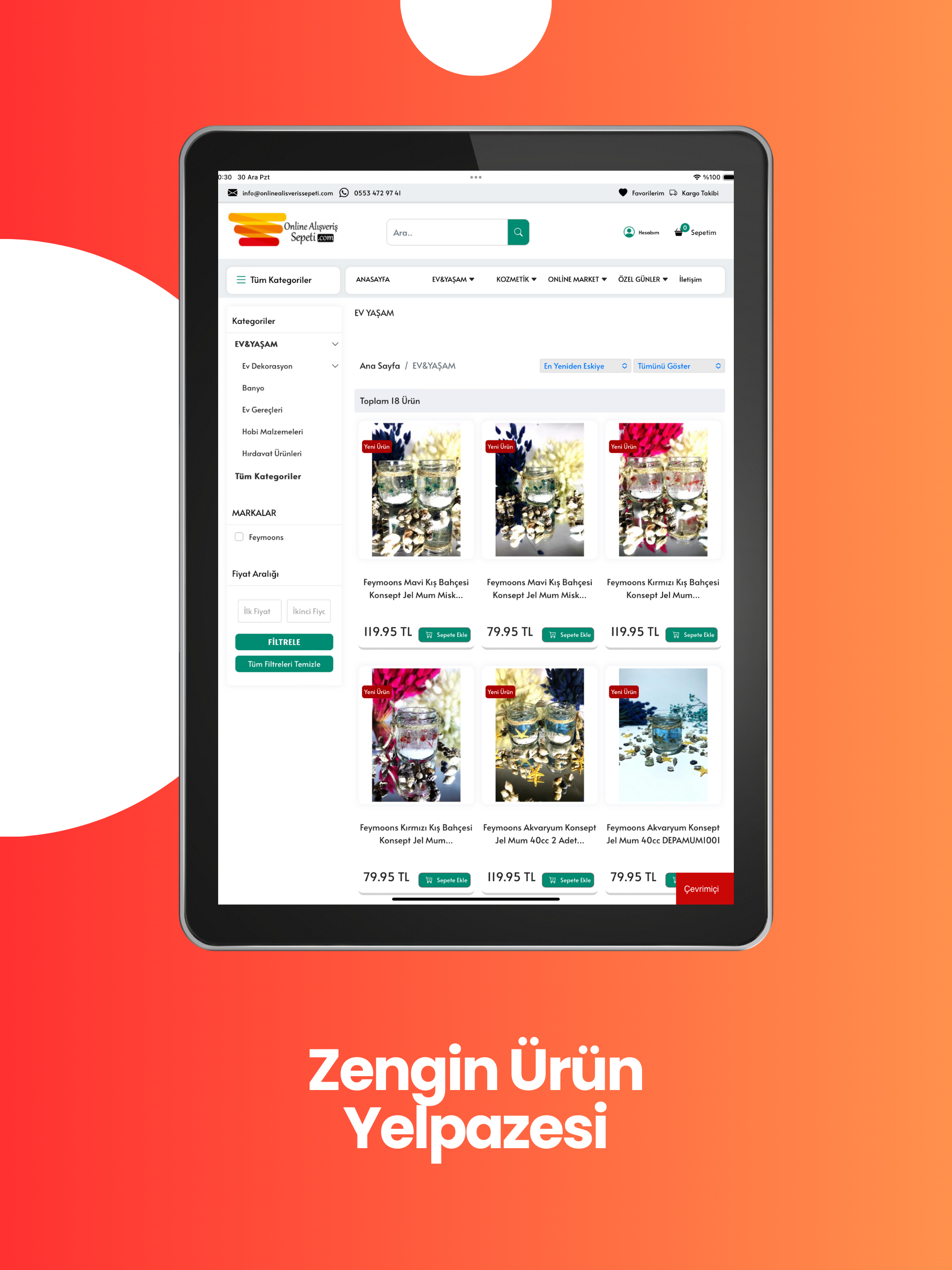 Online Alışveriş Sepeti