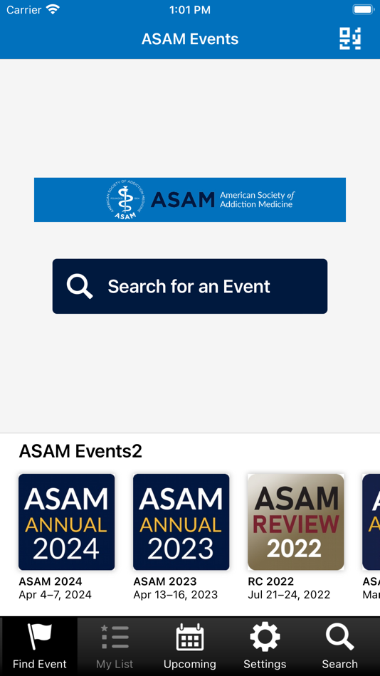 #1. ASAM Events (iOS) 由: American Society of Addiction Medicine, Inc.
