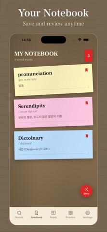 Lexicon-Vocabulary Trainer iPhone screenshot