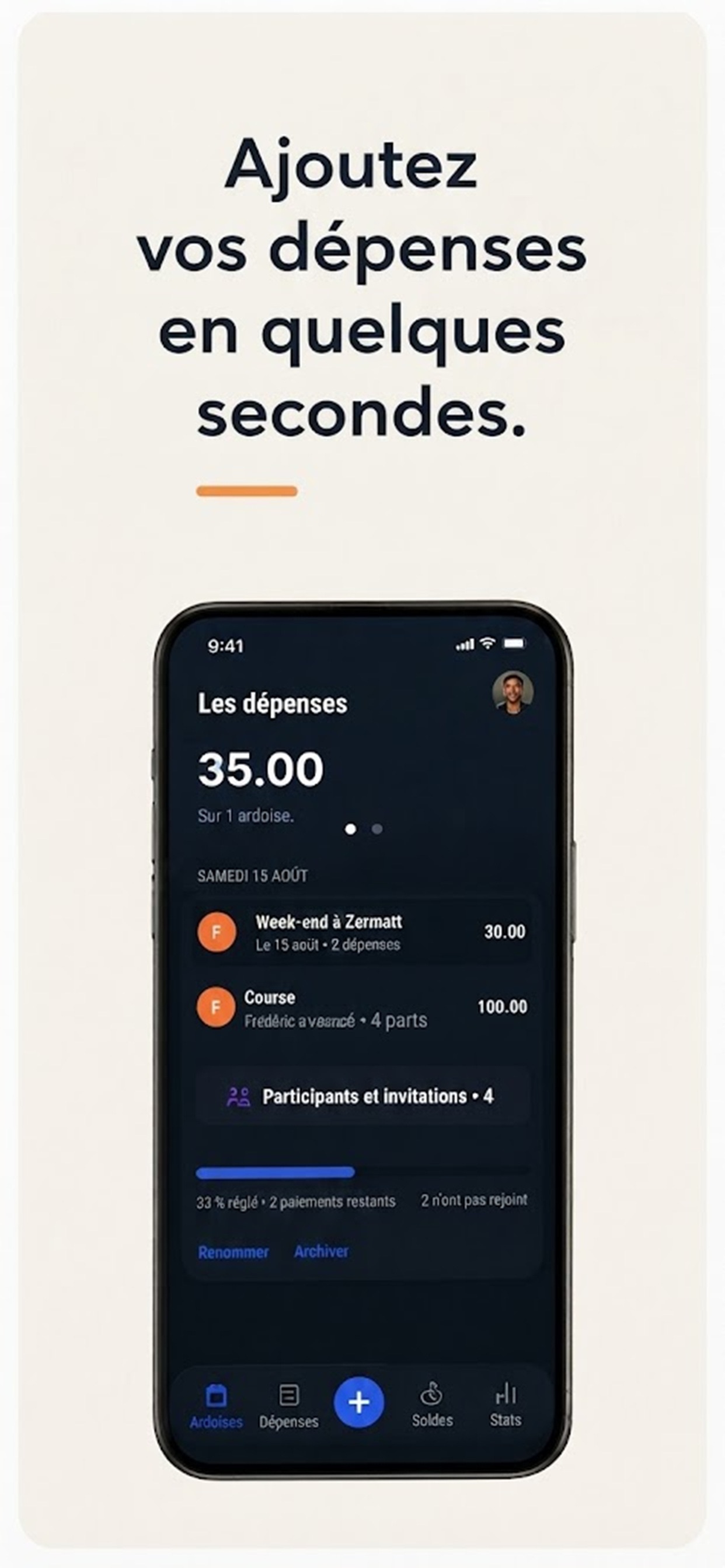 Screenshot 2 of L'Ardoise - dépenses partagées