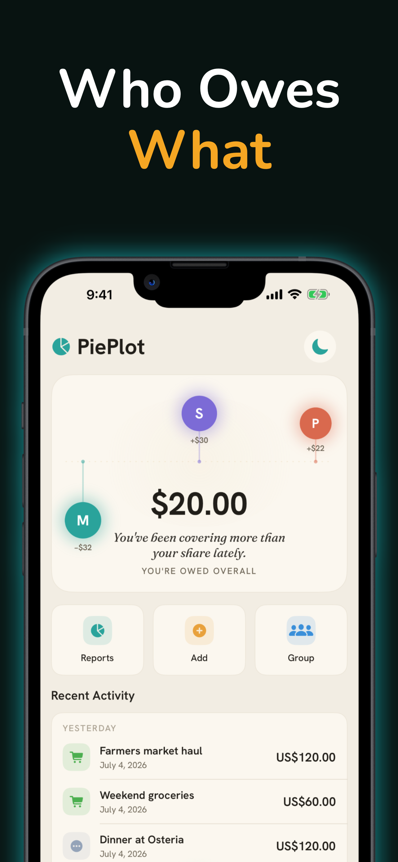 PiePlot screenshot 2