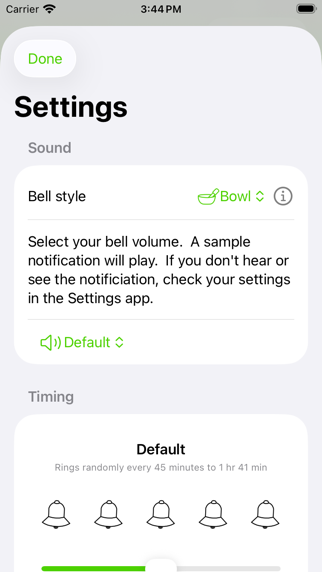 Lotus Bud Mindfulness Bell screenshot