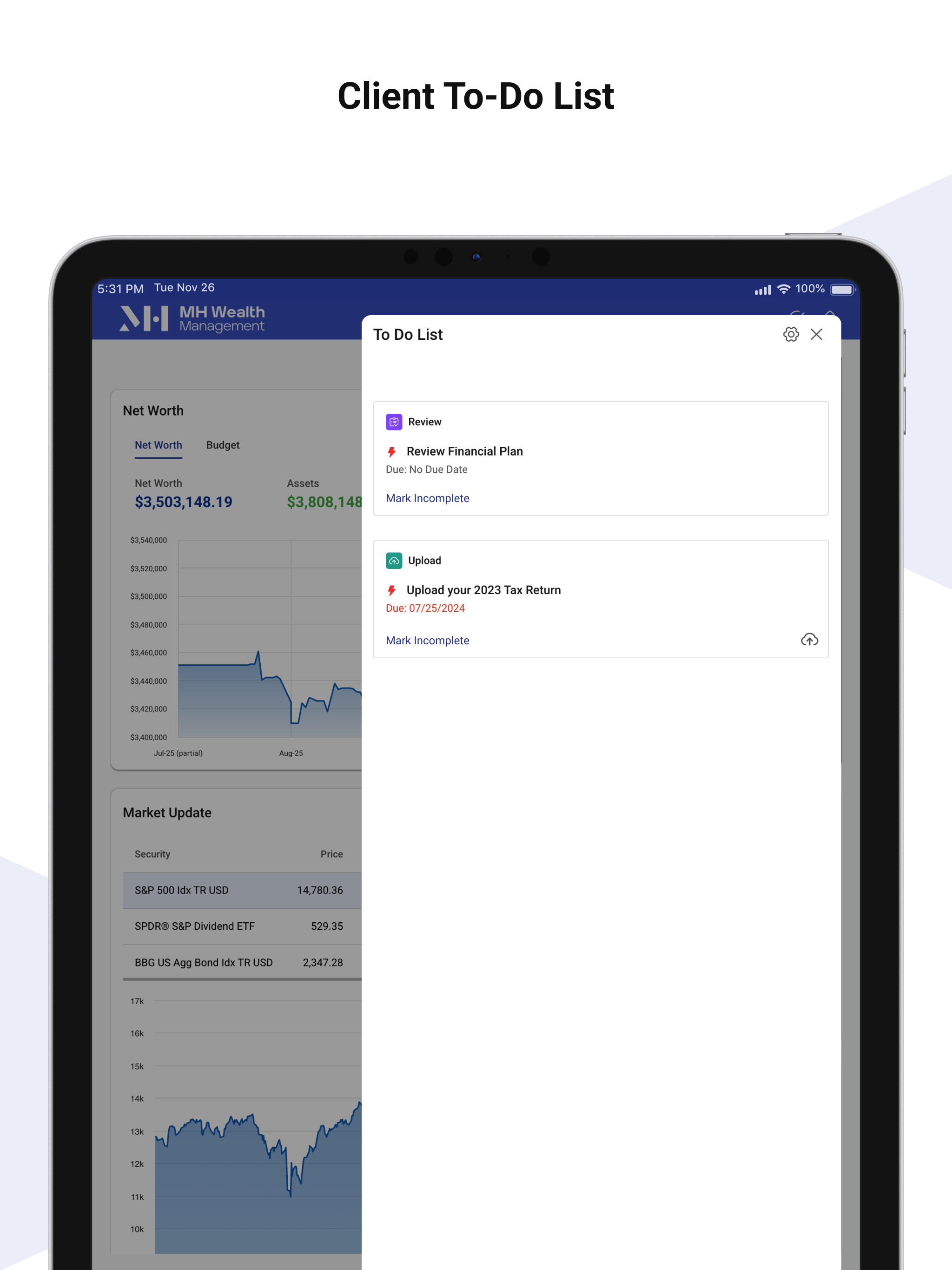 MH Wealth Client Portal