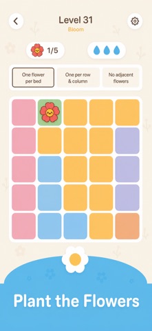 Bloomdoku: Garden Logic Puzzle Screenshot 1 of 5