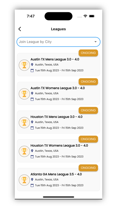 League of Tennis Screenshot