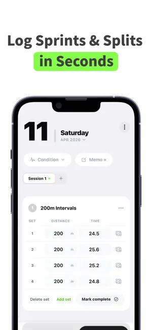 TrackNote: Track & Field Log screenshot 2