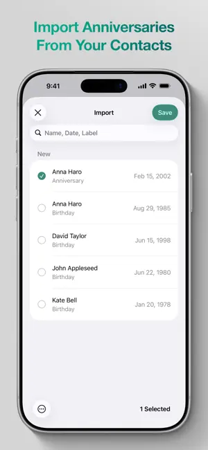 Anniversaries: Anniversary App screenshot 4