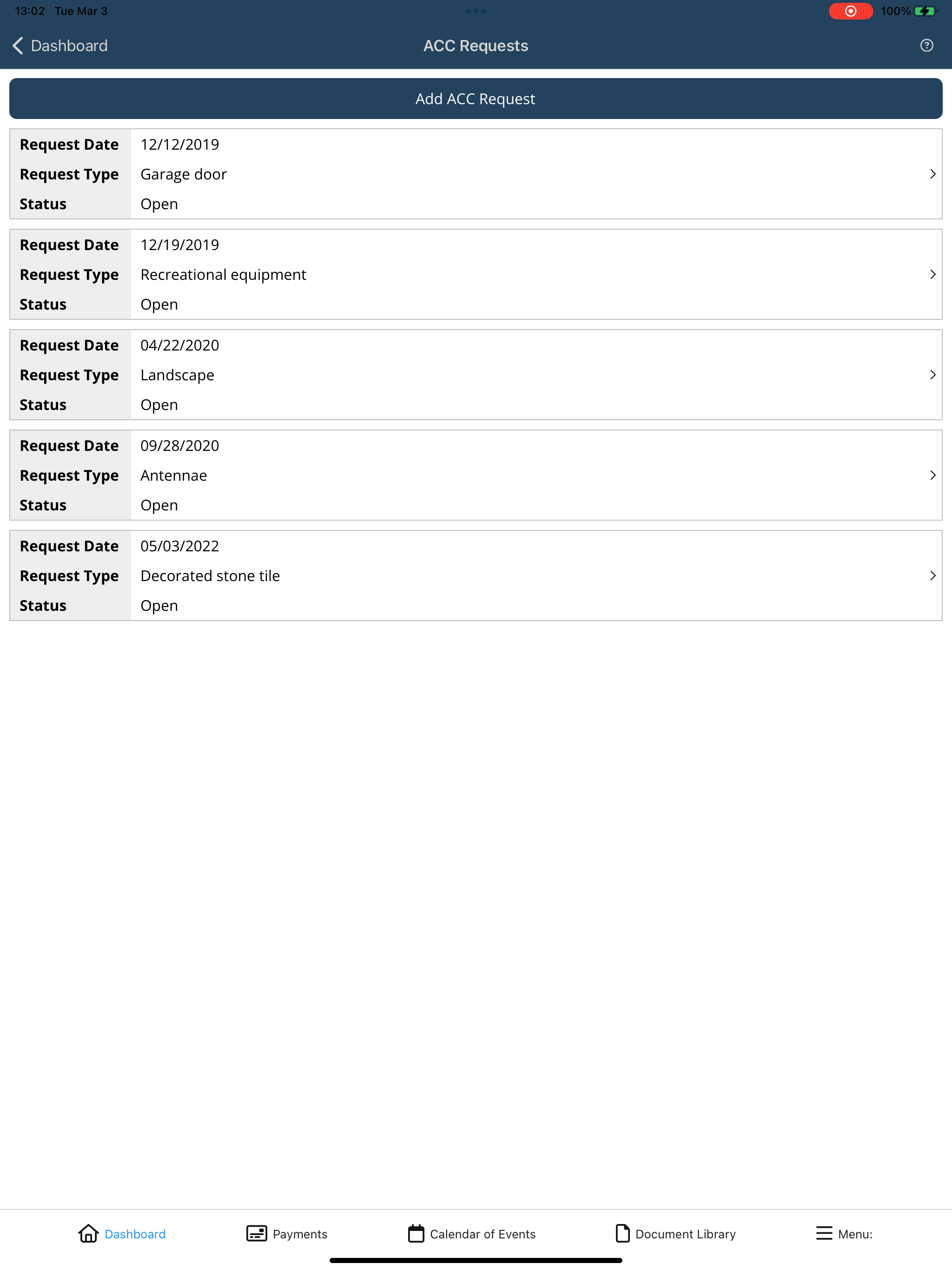 Choice CAM Homeowner Board App