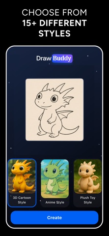Draw Buddy - Make Magic AI Art iPhone screenshot