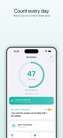 No Contact: Get Over Your Ex iPhone screenshot