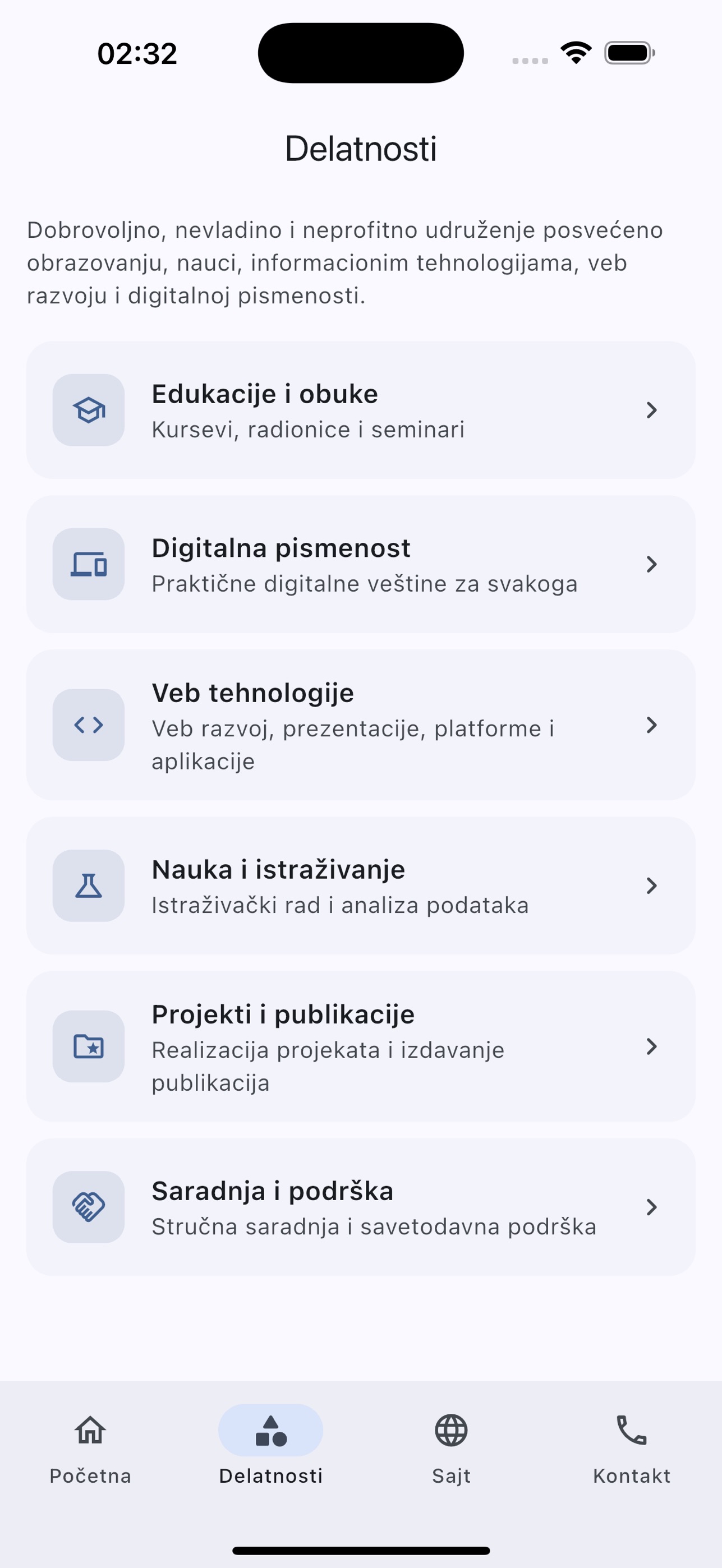 Screenshot 2 of Mikiliks veb razvoj