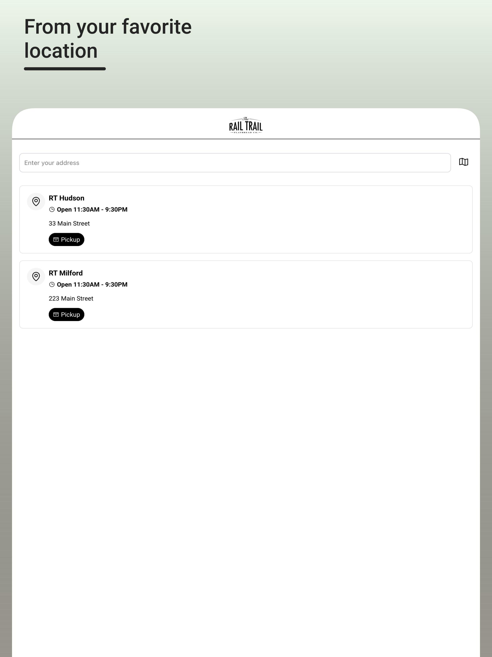 Rail Trail Flatbread Co screenshot 7