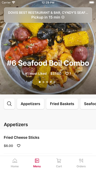 Dovis Best Restaurant & Bar iPhone screenshot 2 - Food & Drink app