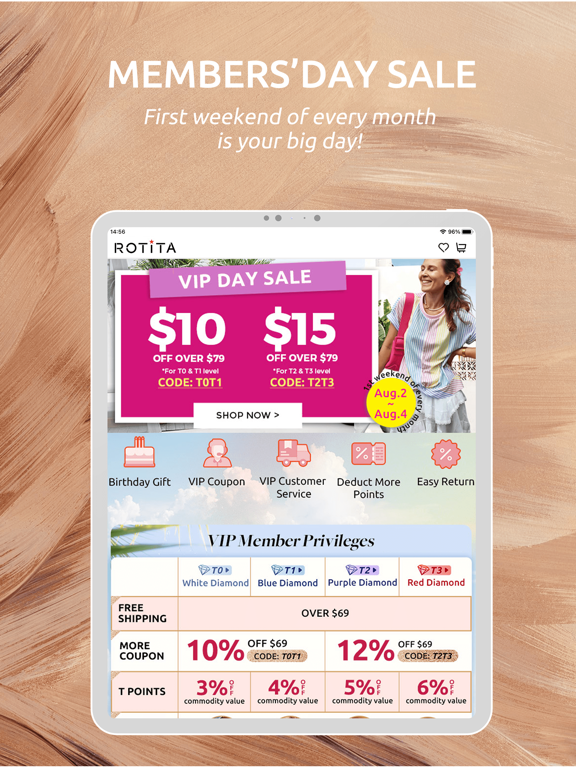 Rotita - Online Shopping iPad screenshot 4 - Shopping app