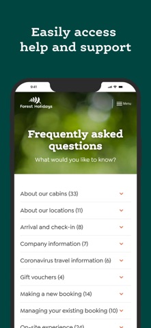 Forest Holidays UK Log Cabins screenshot