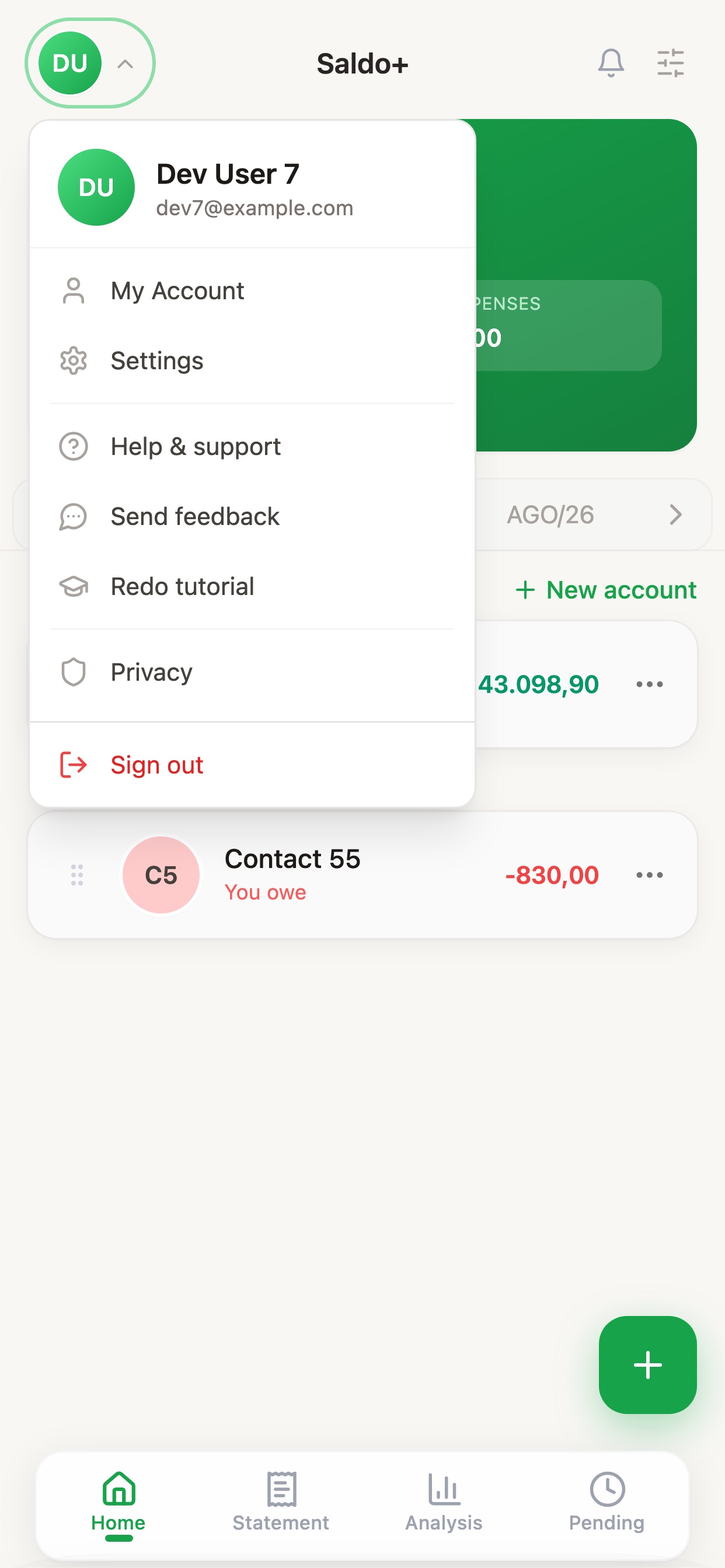 Screenshot 4 of Saldo+ Financial Intelligence