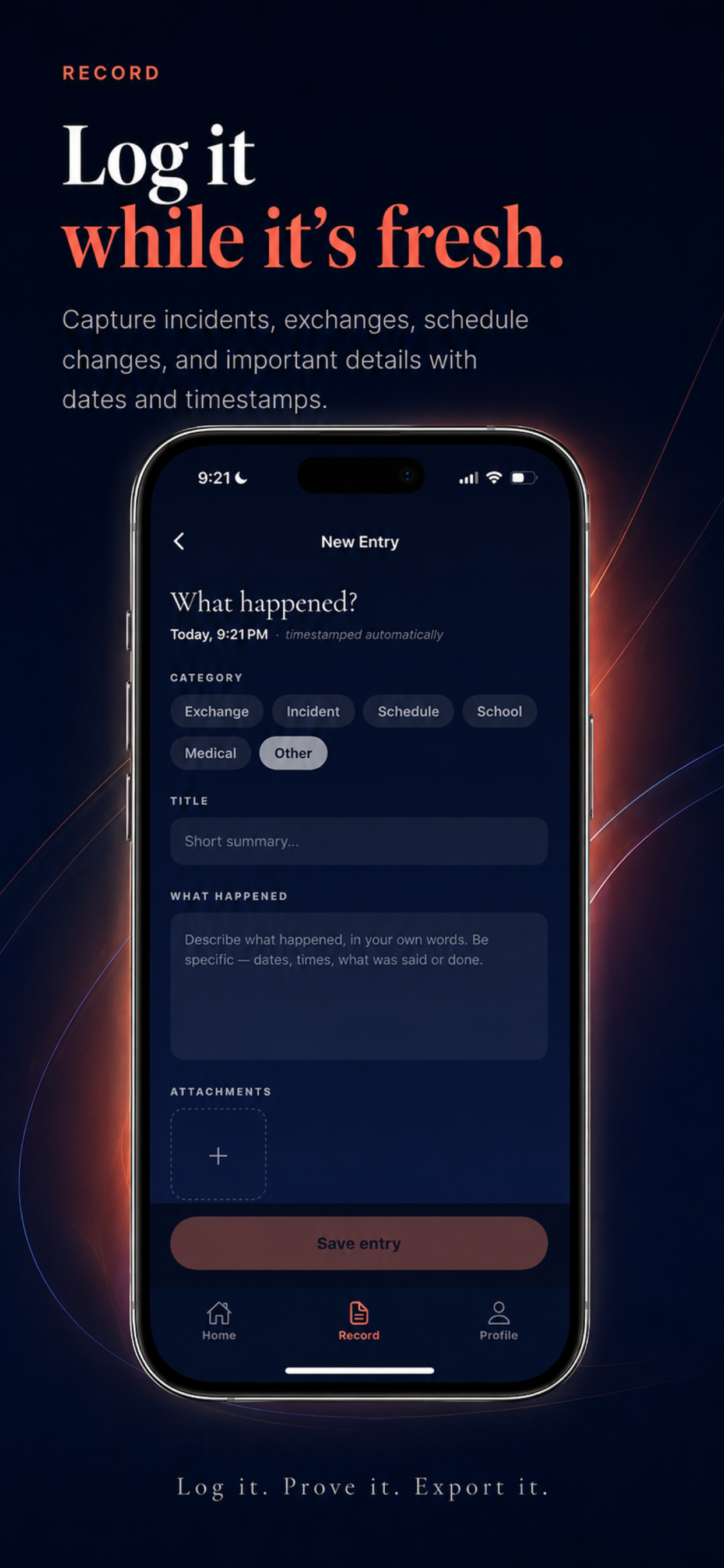 ProofLog: Private Record screenshot 2