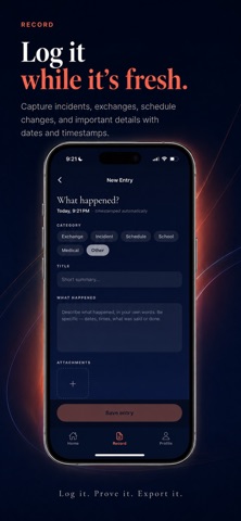 ProofLog: Private Record iPhone screenshot