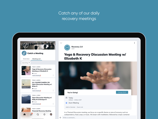 Recovery 2.0 iPad screenshot 2 - Health & Fitness app