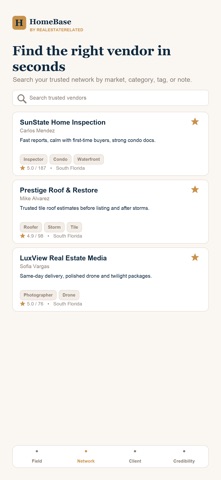 Real Estate Related: Home Base iPhone screenshot