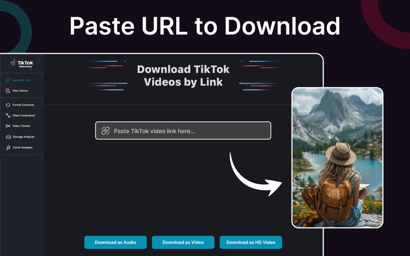 TikSnap: Save & Watch Videos iPhone screenshot