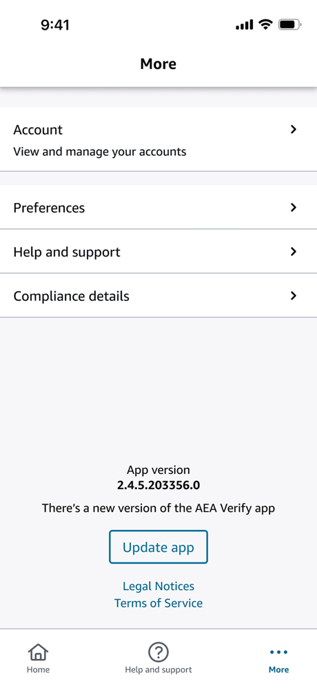 AEA Verify screenshot 4