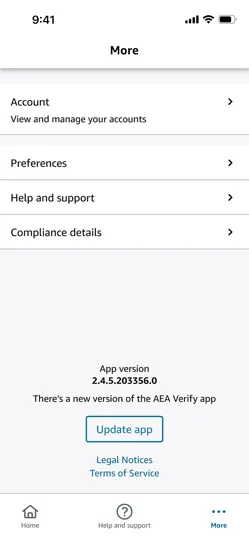 AEA Verify iPhone Screenshot 4