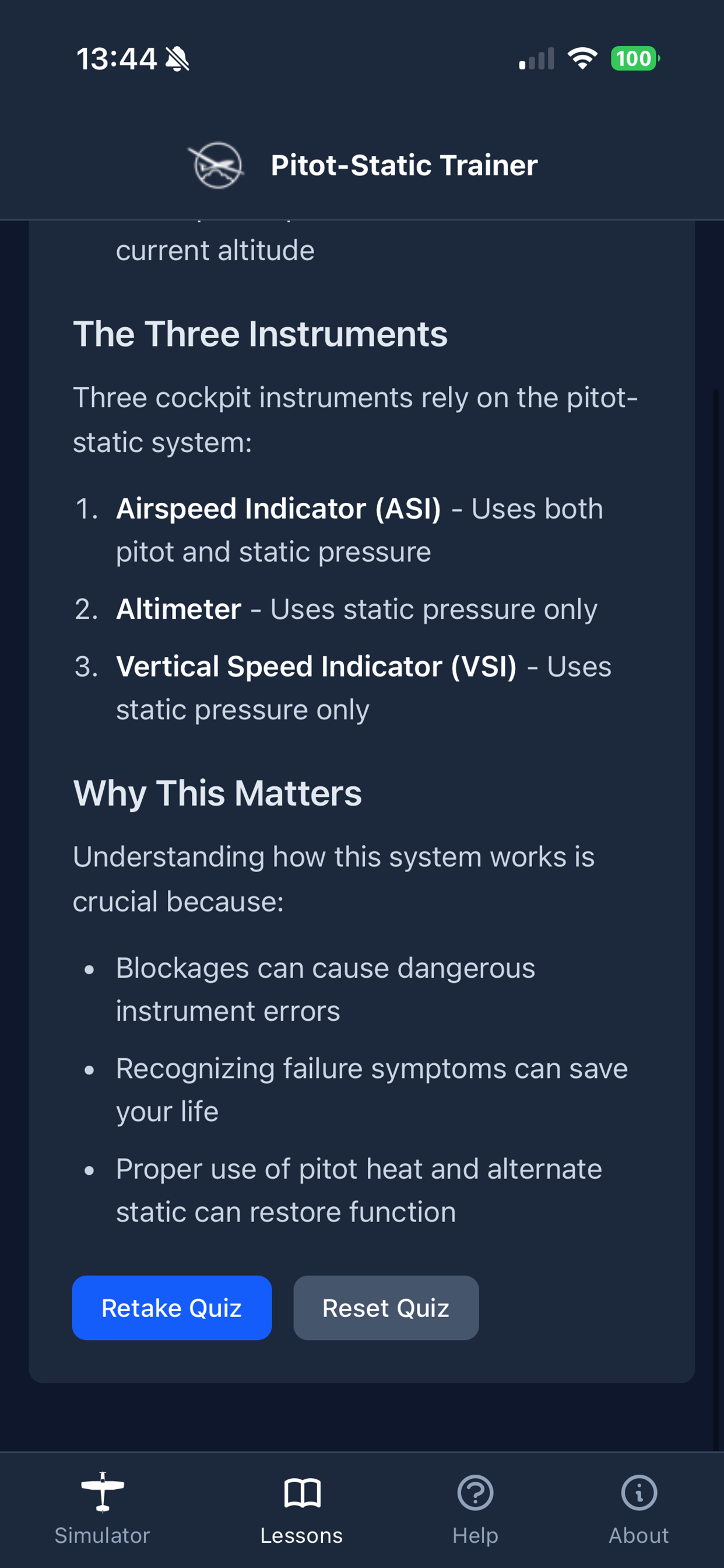 Pitot-Static Trainer screenshot 4