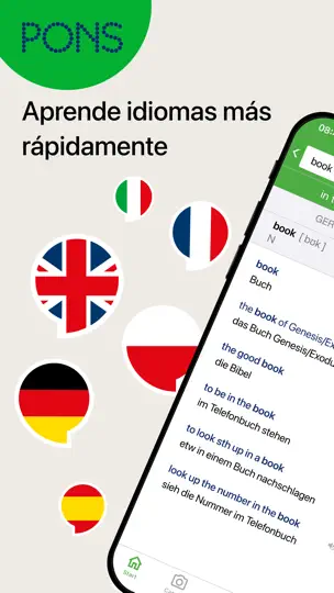 Captura de pantalla de Traductor Y Diccionario PONS en iPhone 1