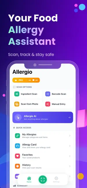 Allergio: Food Allergy Scanner screenshot 1