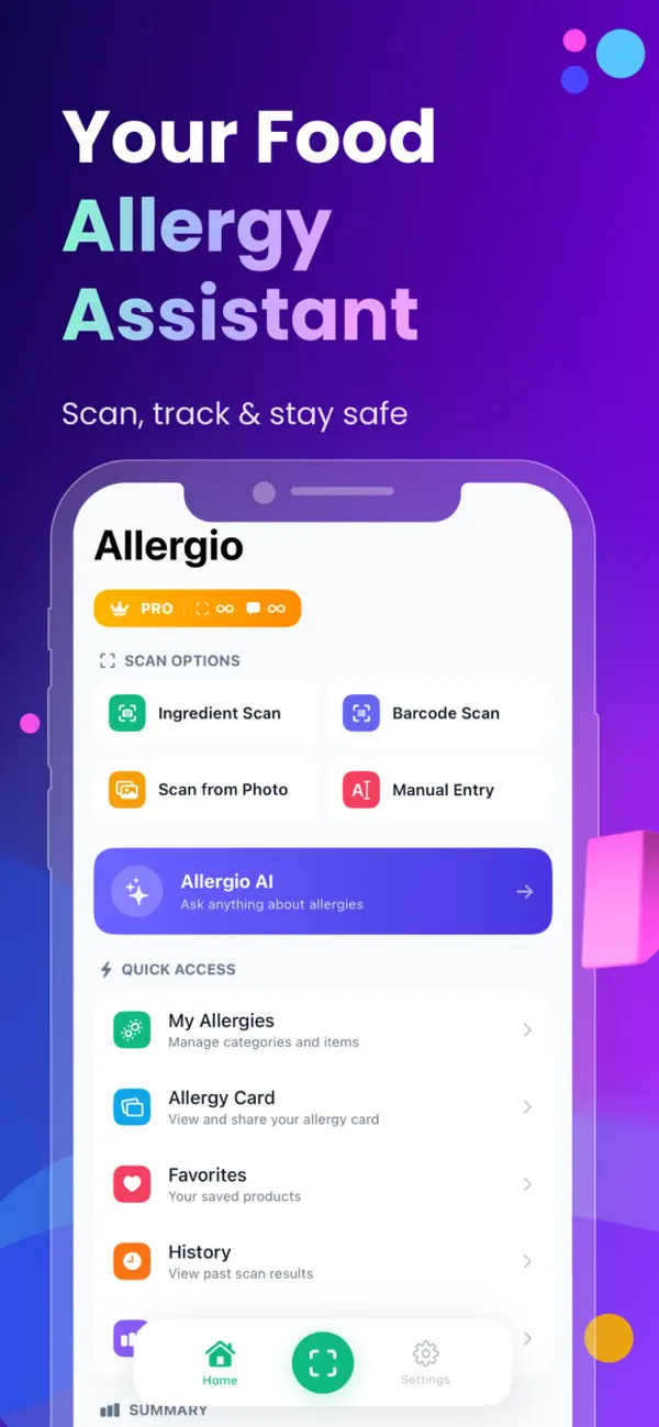 Screenshot #1 pour Allergio: Scanner d'Allergies