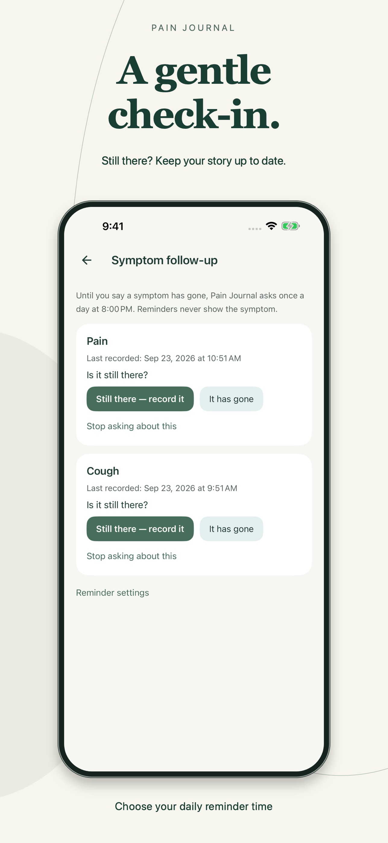 Screenshot 2 of Pain Journal by Muqi
