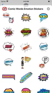 How to cancel & delete comic words emotion stickers 3